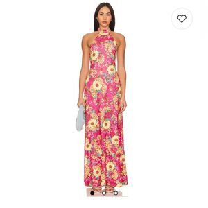 NWT 330.00 X Revolve Darmi Maxi Dress in Foulard Floral
Agua Bendita Medium